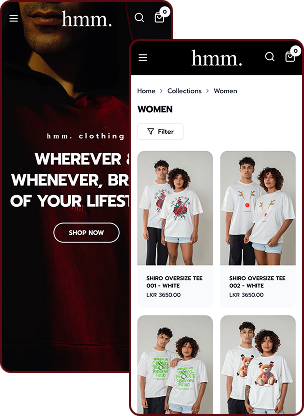 hmm clothings project screenshot